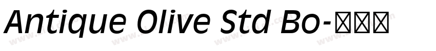 Antique Olive Std Bo字体转换